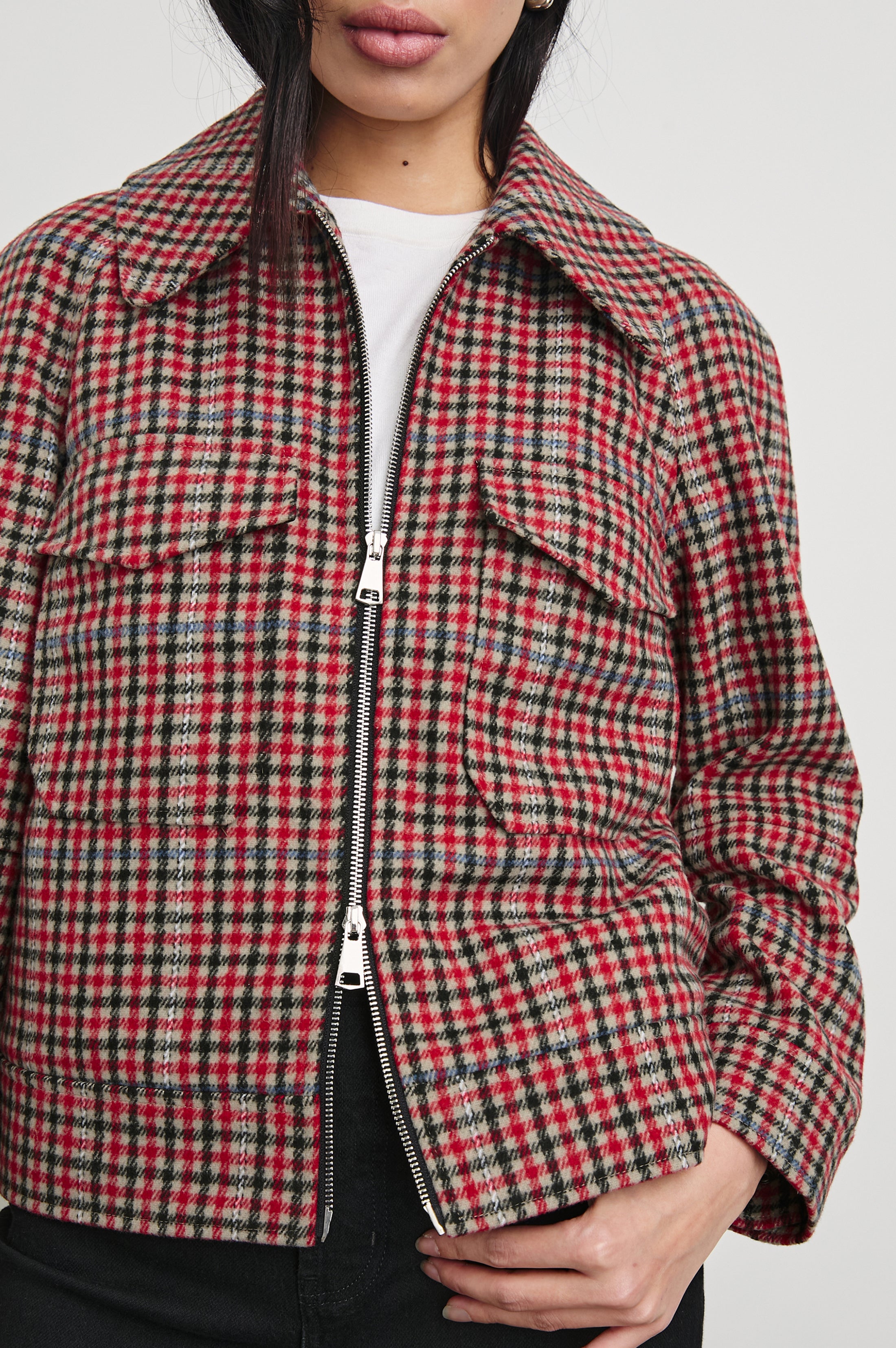 Cheyenne Crimson Check Jacket – Classic Style - Rails