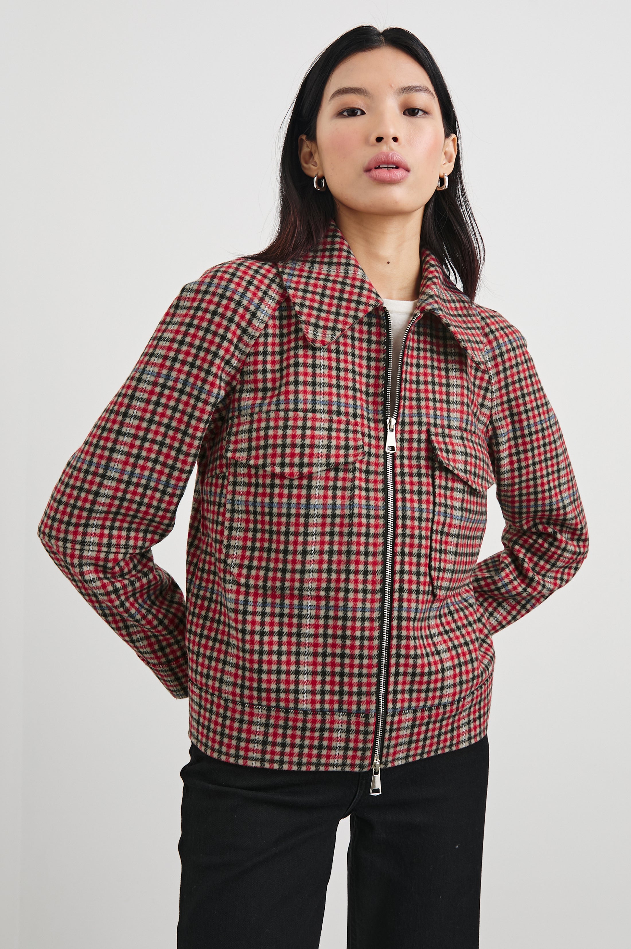 Cheyenne Crimson Check Jacket – Classic Style - Rails